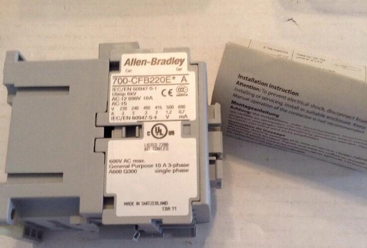 Used Allen-Bradley,700-CFB220EJ,Industrial Control Relay  NIB