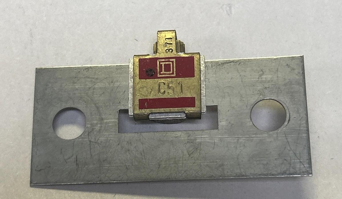 Used SQUARE D,C51,THERMAL OVERLOAD HEATER ELEMENT LOT OF 2