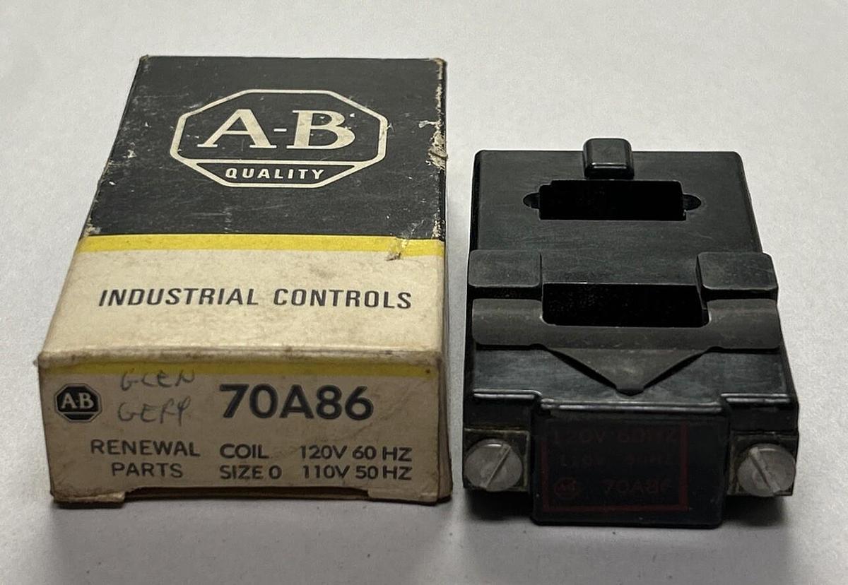 Used ALLEN BRADLEY,70A86,COIL 110/120 VAC NEW