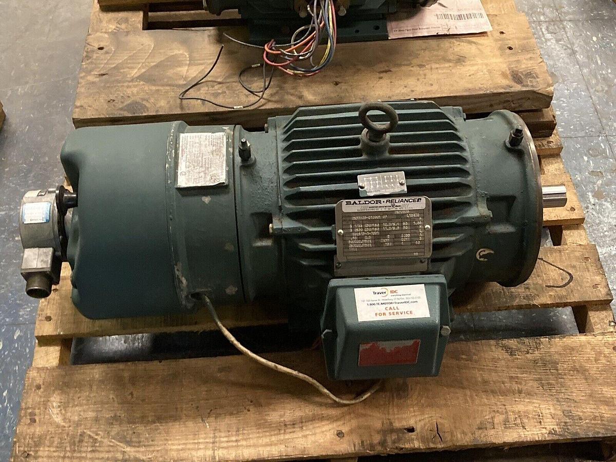 Used Baldor,B693839,5Hp 3PH Inverter Drive Brake Motor 1755rpm L184TC