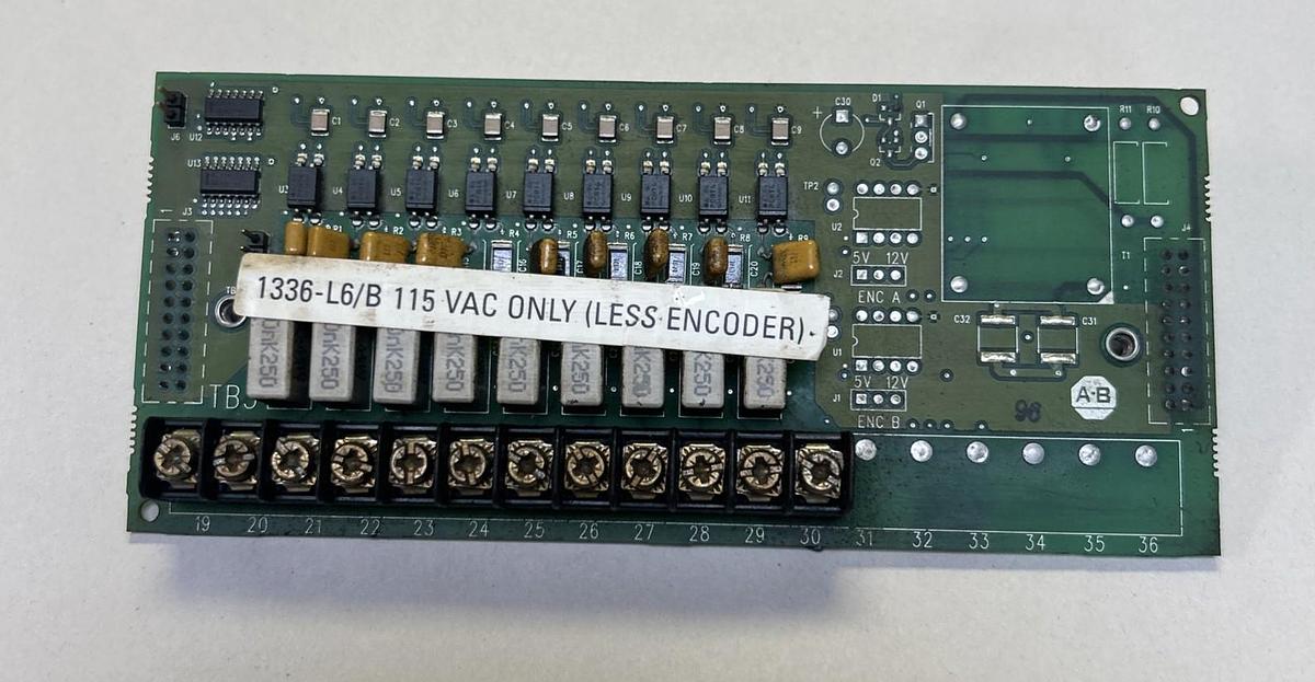 Used ALLEN BRADLEY,193396,ENCODER TERMINAL CIRCUIT BOARD