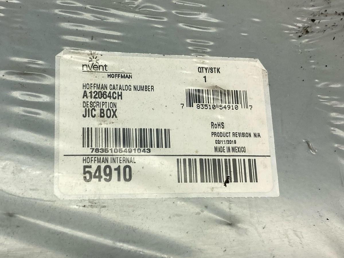 Used Hoffman,A12064CH,Hinged Cutout Box Enclosure