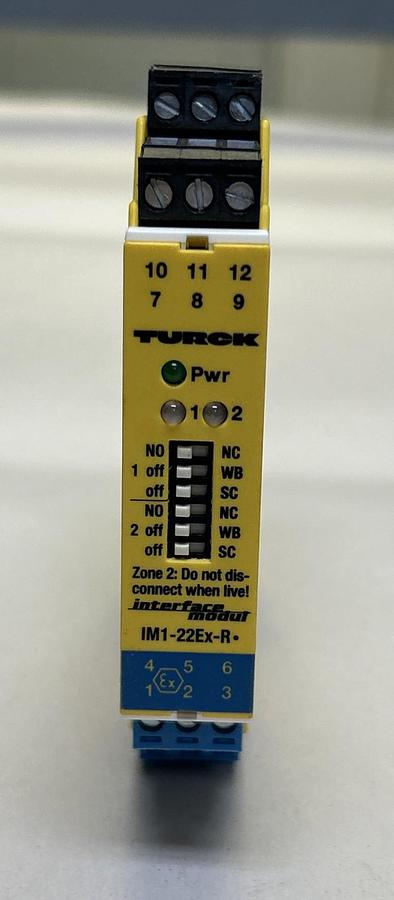 Used TURCK,IM1-22EX-R,ISOLATING SWITCHING AMPLIFIER NEW