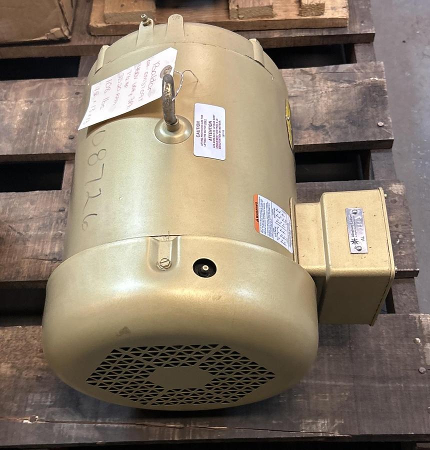 Used BALDOR,EM3709T,SUPER-E MOTOR 7.5HP 3520RPM 230/460V 3PH 213T FRAME