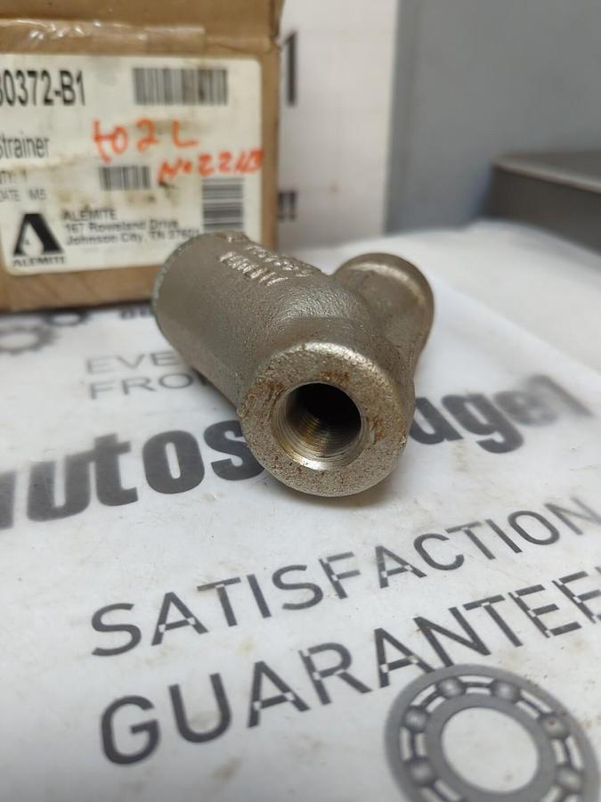 ALEMITE,380372-B1,GREASE STRAINER 1/2 INCH FNPT NOS
