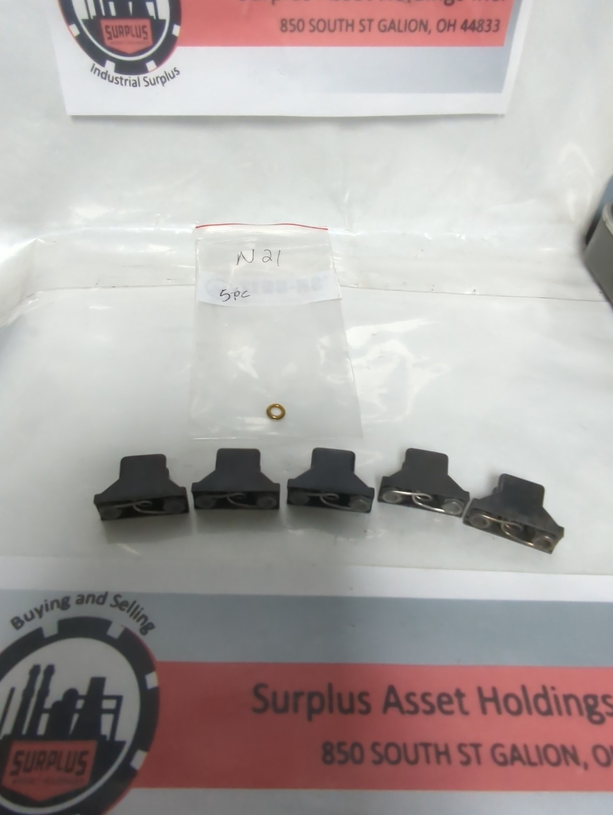 Used ALLEN BRADLEY,N21,THERMAL OVERLOAD PROTECTION HEATER ELEMENT LOT OF 5 PRE-OWNED