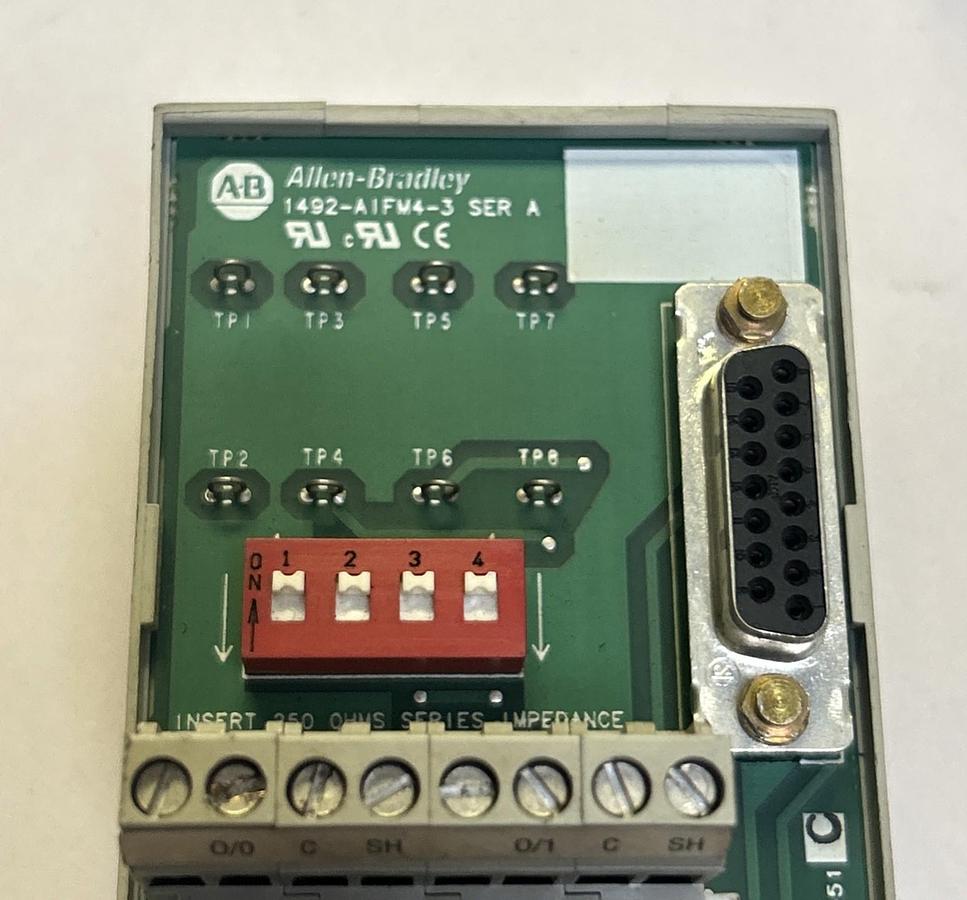 Used ALLEN BRADLEY,1492-AIFM4-3,WIRING MODULE