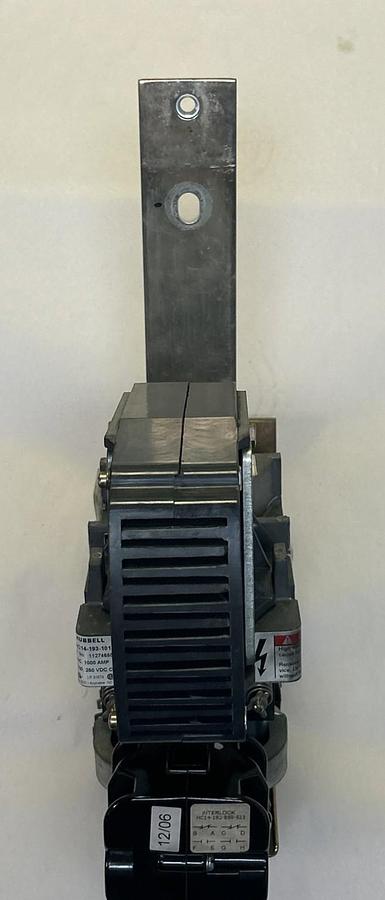 Used HUBBELL,HC14-193-101-592,DC CONTACTOR 1000A 600VDC 250VDC COIL