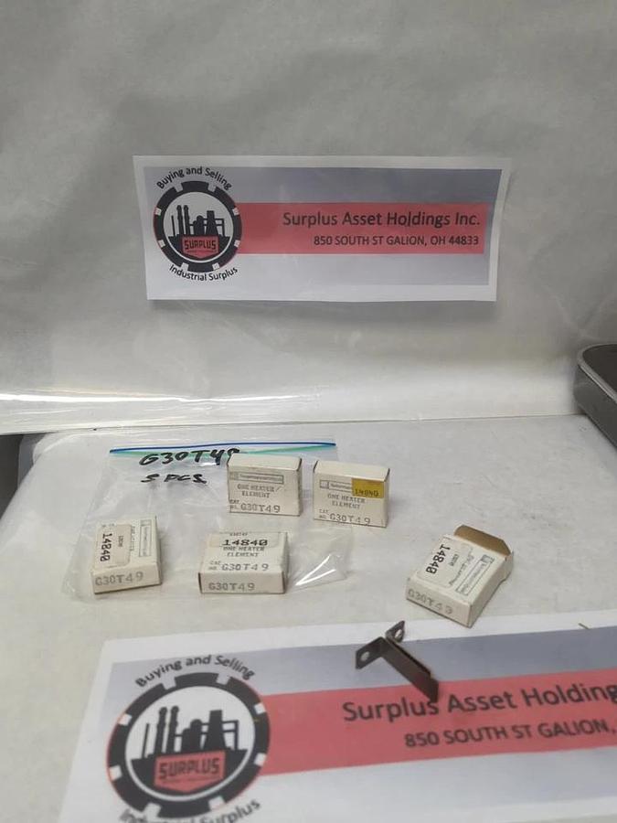 TELEMECANIQUE,G30T49,OVERLOAD HEATER ELEMENT LOT OF 5 NOS