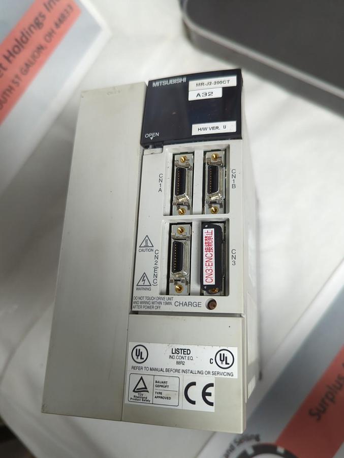Used MITSUBISHI,MR-J2-200CT,SERVO DRIVE UNIT 2kw 3-PHASE PRE-OWNED