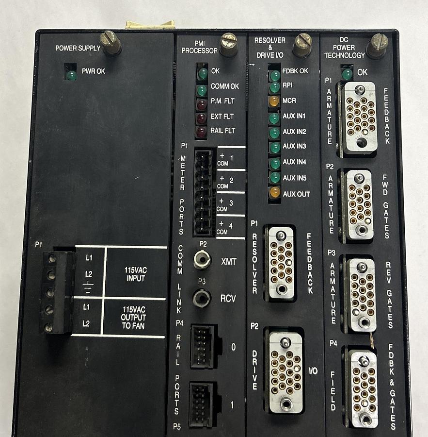 Used RELIANCE,805401-1S,INTERFACE RACK MODULE W/ B/M-60007 60000 60001 60002