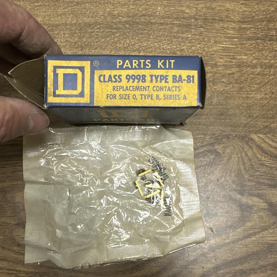 Square D,9998 BA-81,Replacement Contact Kit Size 0