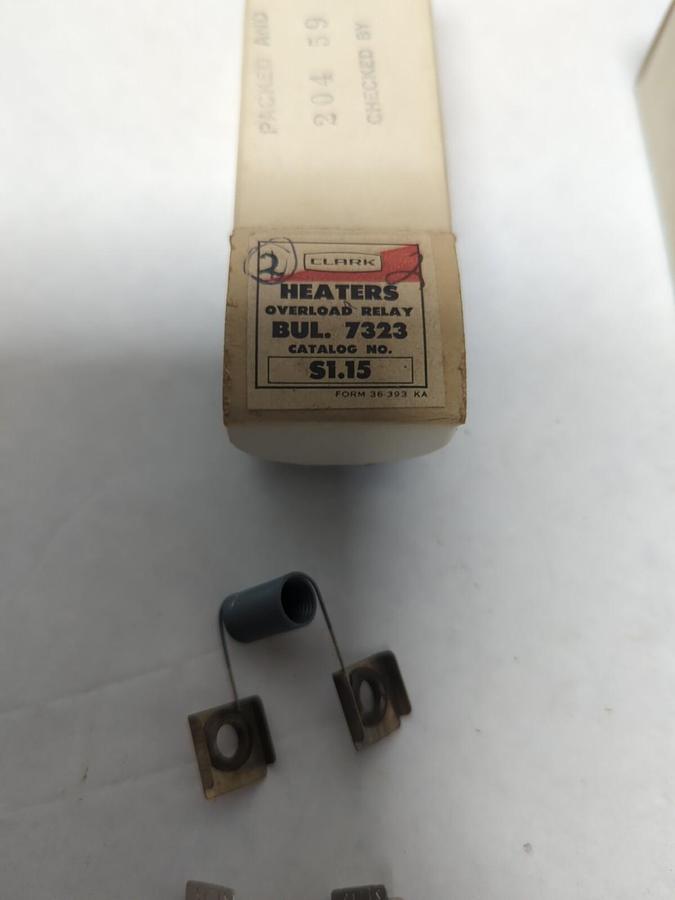 CLARK,S-1.15,OVERLOAD HEATER ELEMENT LOT OF 6 NOS