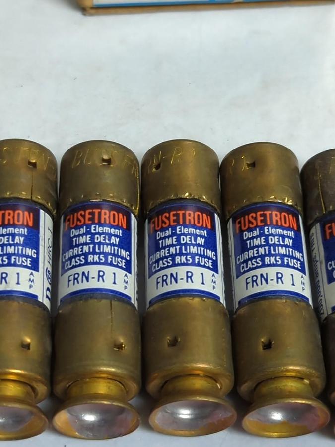 BUSSMANN,FRN-R-1,FUSETRON 1 AMP FUSES BOX OF 10 NOS