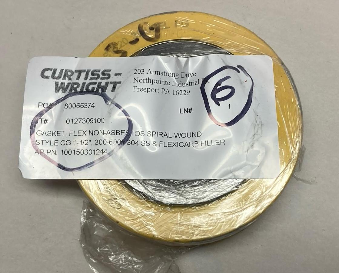 Used Curtiss-Wright,0127309100,Gasket Set 1-1/2 Inch 300/600 LOT OF 4