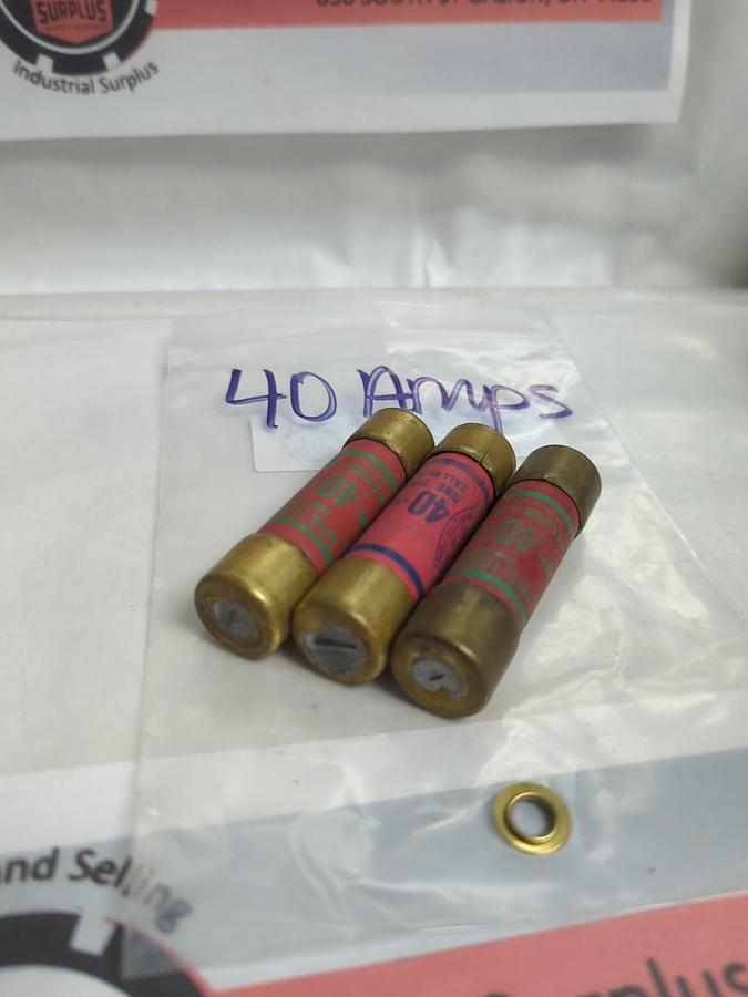 Used ROYAL/ZELL,OT15,ONE-TIME 15 AMP FUSE LOT OF 3 PRE-OWNED