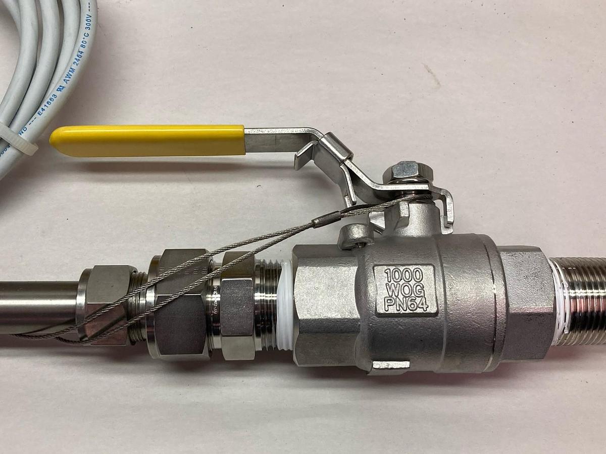 ECD,PN64 CF8M,Retractable Sensor Valve 1 Inch 1000WOG