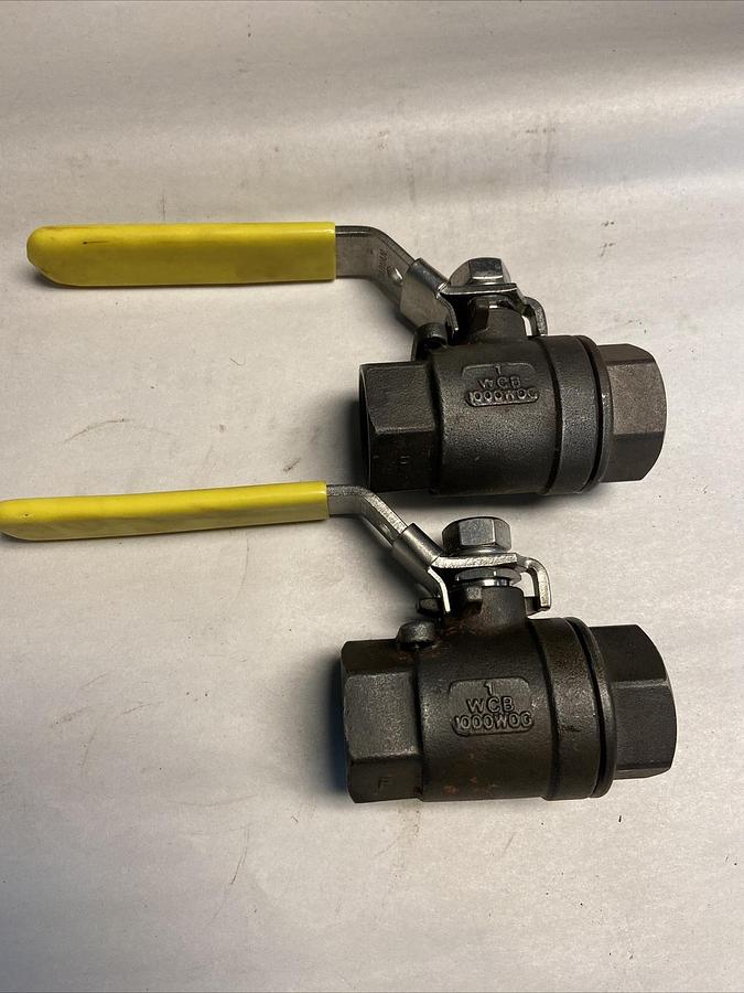 Watts,WCB 1000WOG,BALL VALVE 1 INCH Lot of 2 NOS