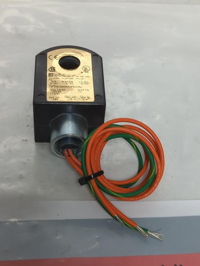 PARKER,12F23O2248ACF4C05J,SOLENOID VALVE COIL 125PSI 11 WATT PRE-OWNED