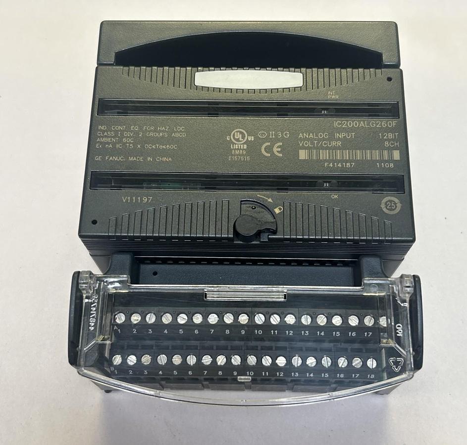 Used GE FANUC,IC200ALG260F,ANALOG INPUT VOLT / CURRENT MODULE
