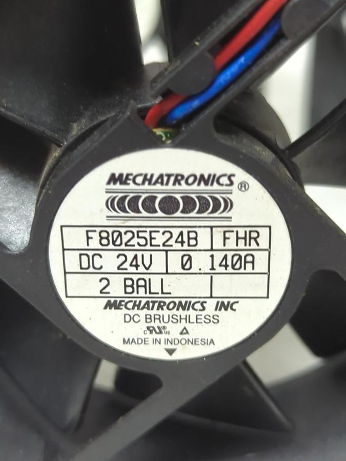 Used MECHATRONICS,F8025E24B,AXIAL FAN 24V 0.140A LOT OF 3 PRE-OWNED
