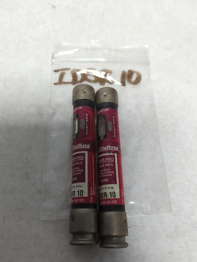 LITTELFUSE,IDSR-10,INDICATOR 10 AMP FUSE LOT OF 2 NOS