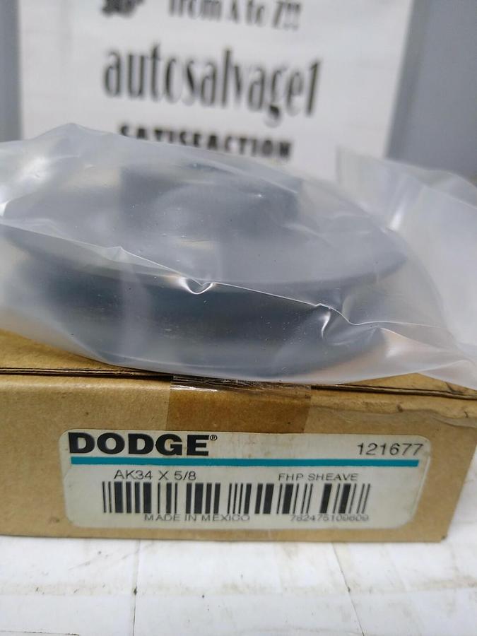 Used Dodge,121677 FHP,V-Belt Sheave AK34 x 5/8" NOS