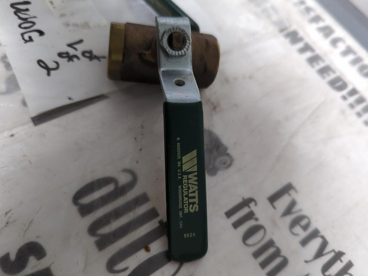 WATTS,600-WOG,1/2 IN BRASS BALL VALVES LOT OF 2 NOS