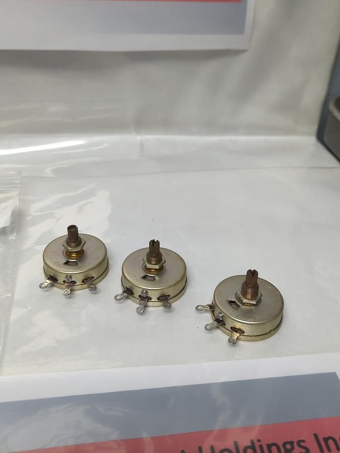 Used MALLORY,M25MPK,POTENTIOMETER LOT OF 3 PRE-OWNED
