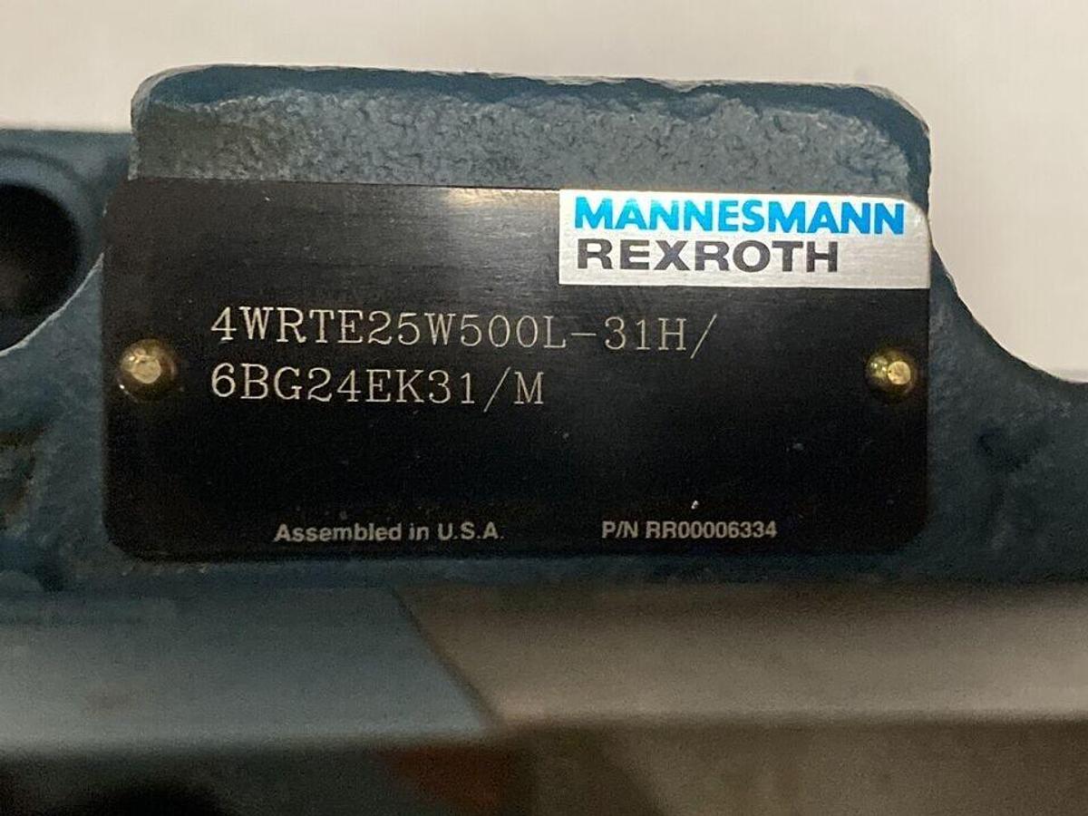 Used Rexroth,4WRTE25W500L-31H/6BG24EK31/M,Hydraulic Directional Control Valve