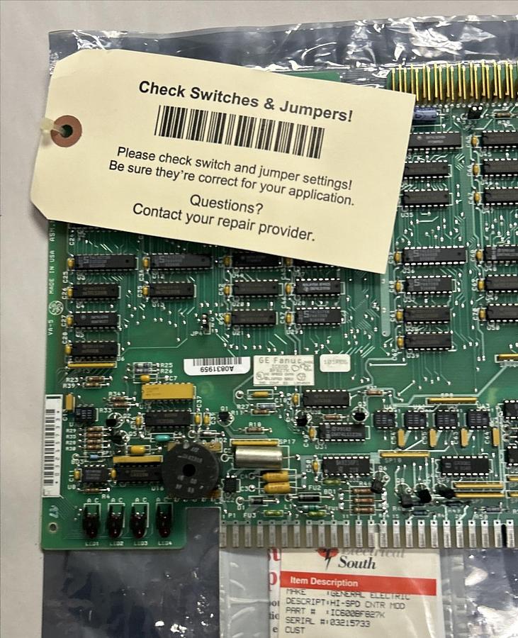 Used GE FANUC,IC600BF827K,HIGH SPEED COUNTER MODULE PC BOARD REFURBISHED