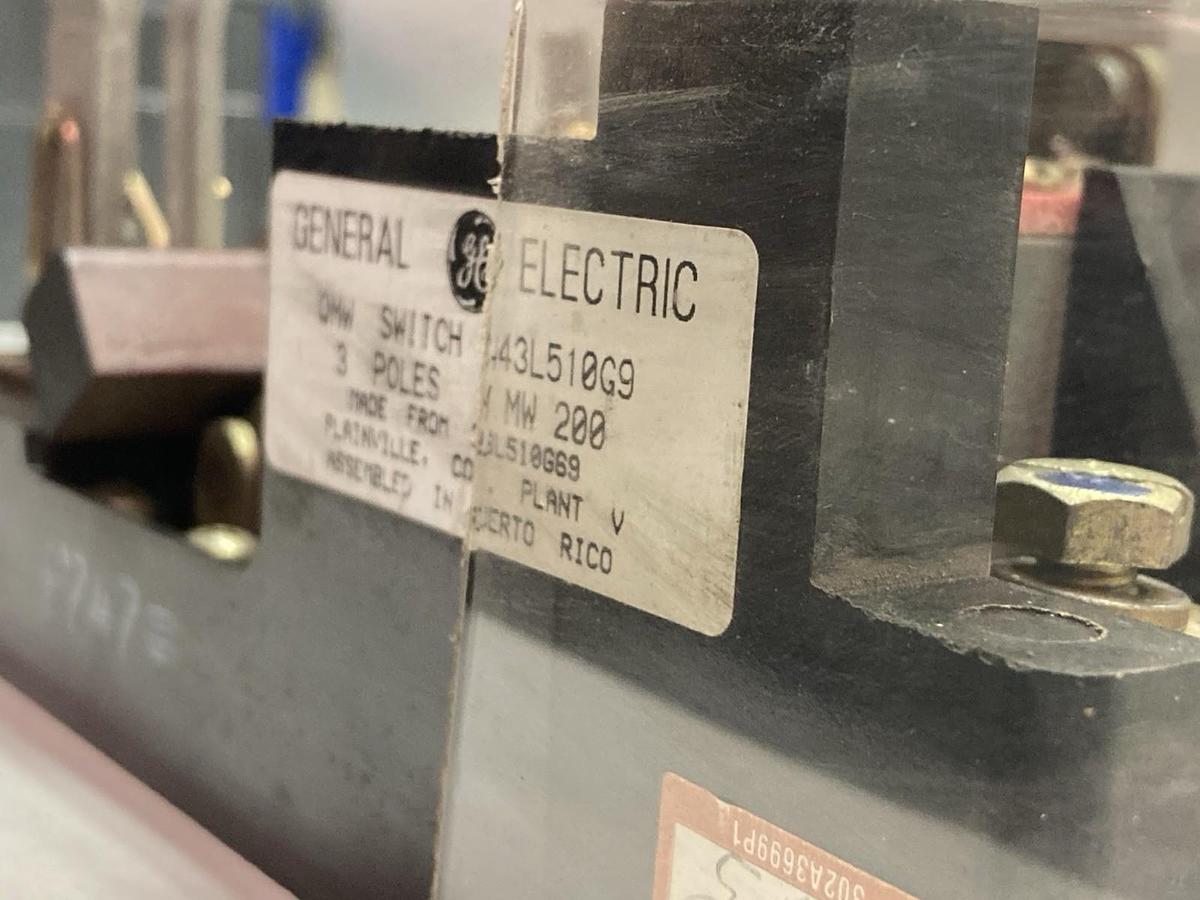 Used General Electric,343L510G9 QMW,3-Pole Switch
