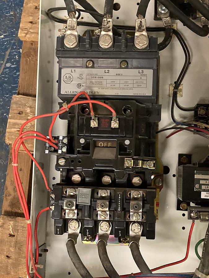 Used Allen-Bradley,2100 2112B,Size 3 Fused MCC 32 INCH Starter Feeder Bucket