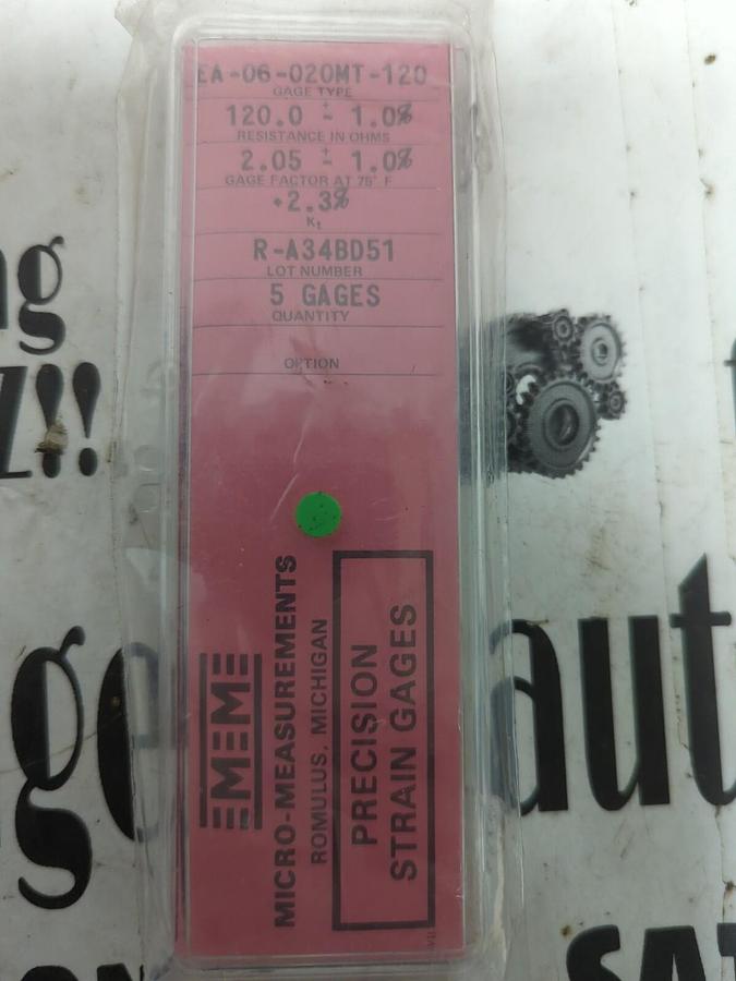 MICRO-MEASUREMENTS,EA-06-020MT-120, PRECISION STRAIN GAUGES 5-PK NOS