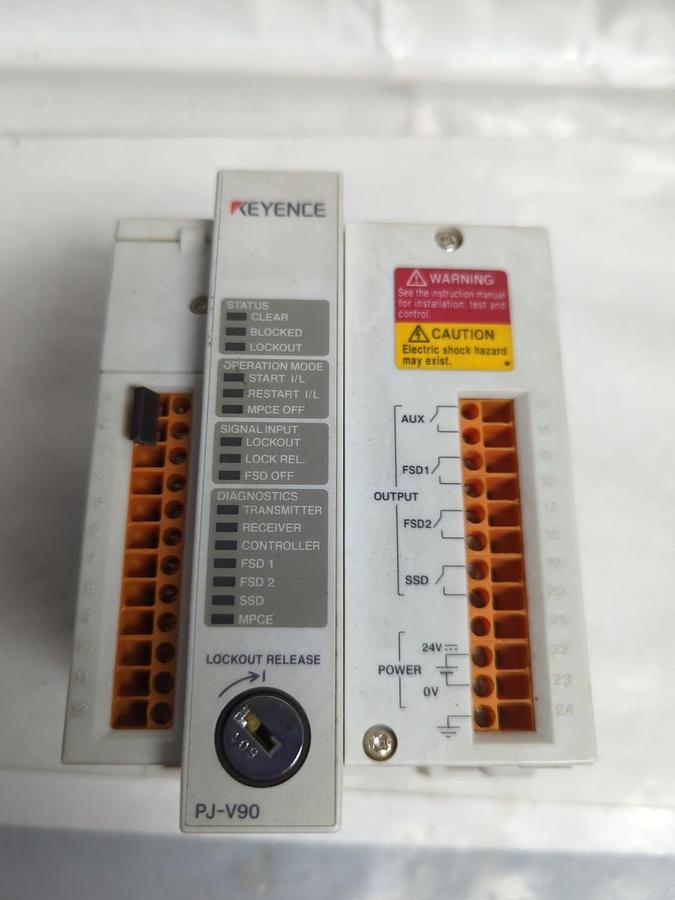 Used KEYENCE,PJ-V90,SAFETY GRATING CONTROLLER PRE-OWNED