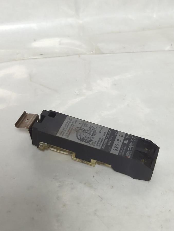 Used ALLEN BRADLEY,595-B,AUXILIARY CONTACT SERIES C PRE-OWNED