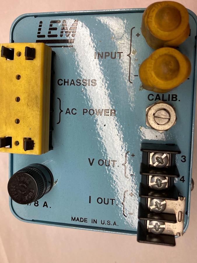 Used Lem Dynamp,MVI,Voltage Isolator 120Vac 50/60HZ