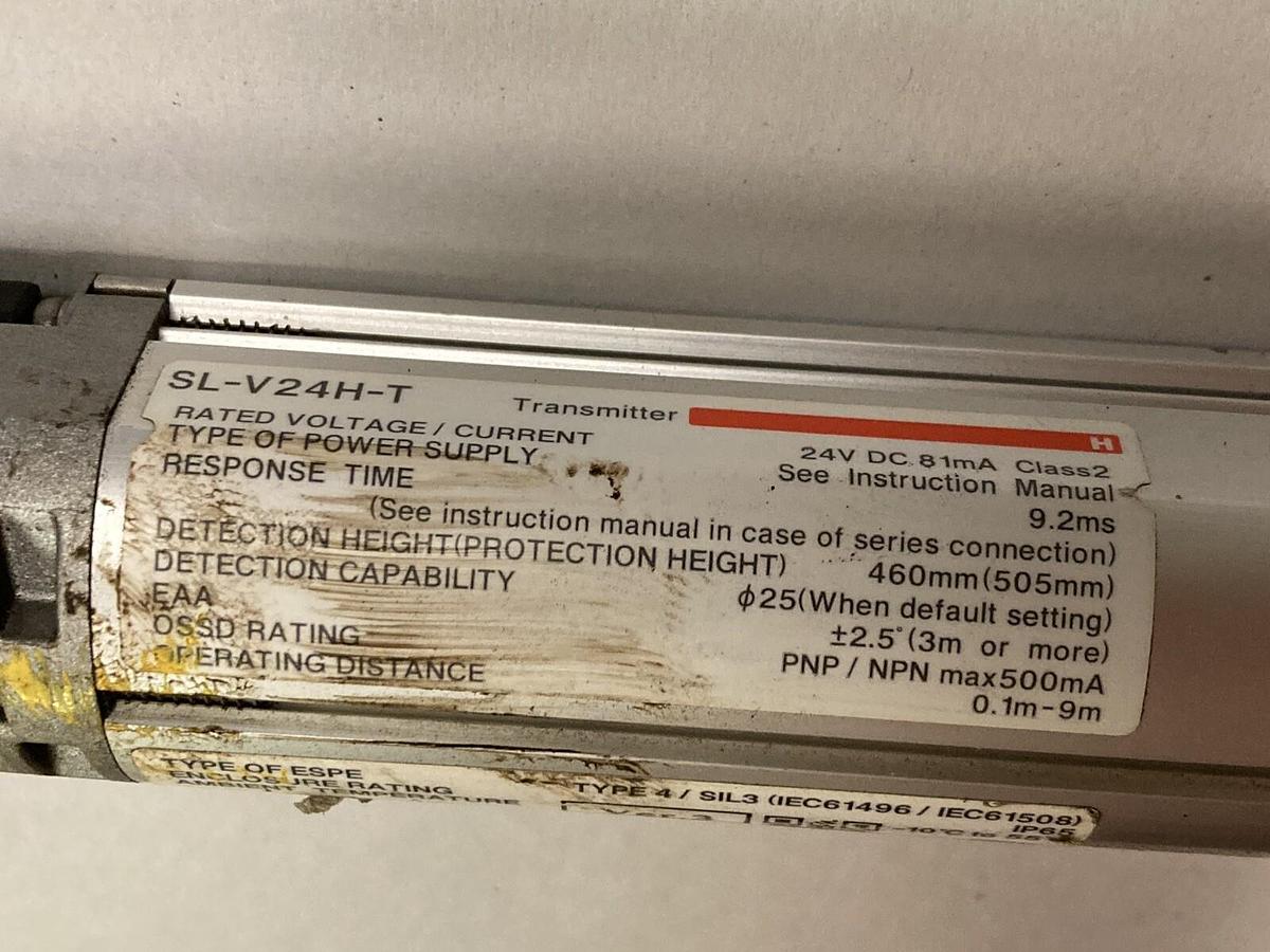 Used Keyence,SL-V24H-T,Type 4 Light Curtain Receiver