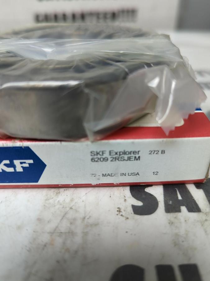 SKF,6209-2RSJEM,DOUBLE SEALED DEEP GROOVE BALL BEARING NOS