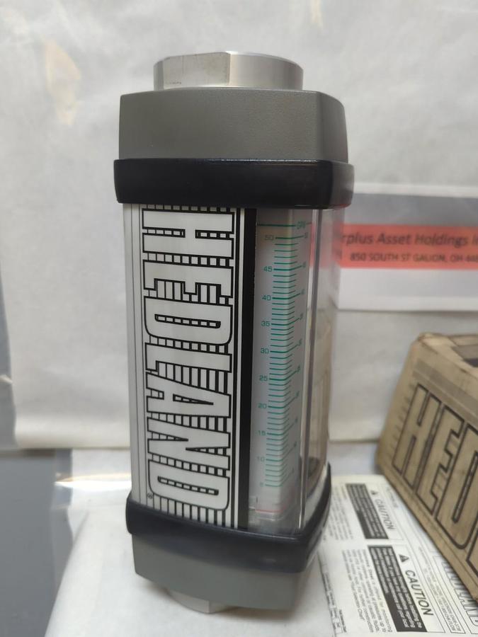 HEDLAND,H813A-050,FLOWMETER GPM 5-50 LPM 20-190 3500 PSI 241 BAR NOS