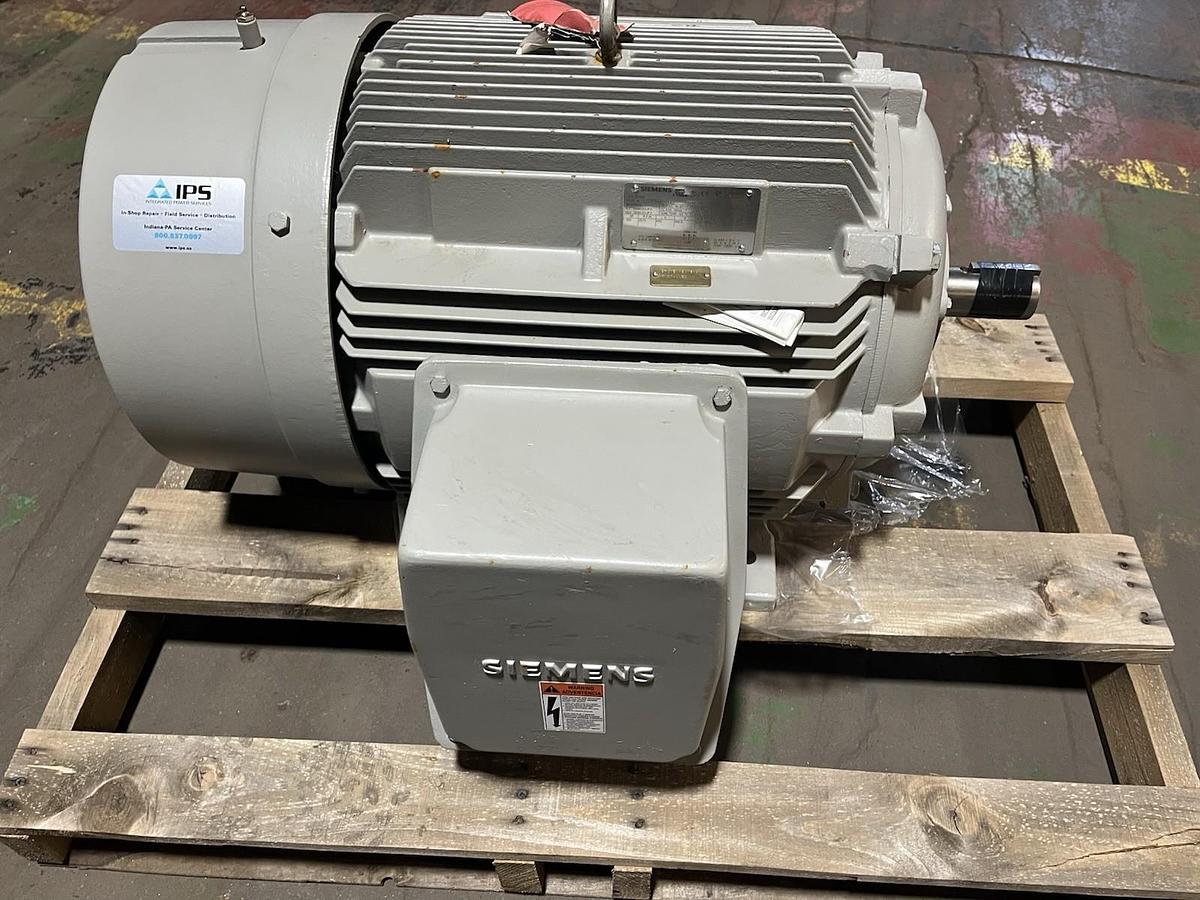 Used SIEMENS,SD100,SEVERE DUTY MOTOR 1OOHP 3570RPM 3PH 460V 405TS