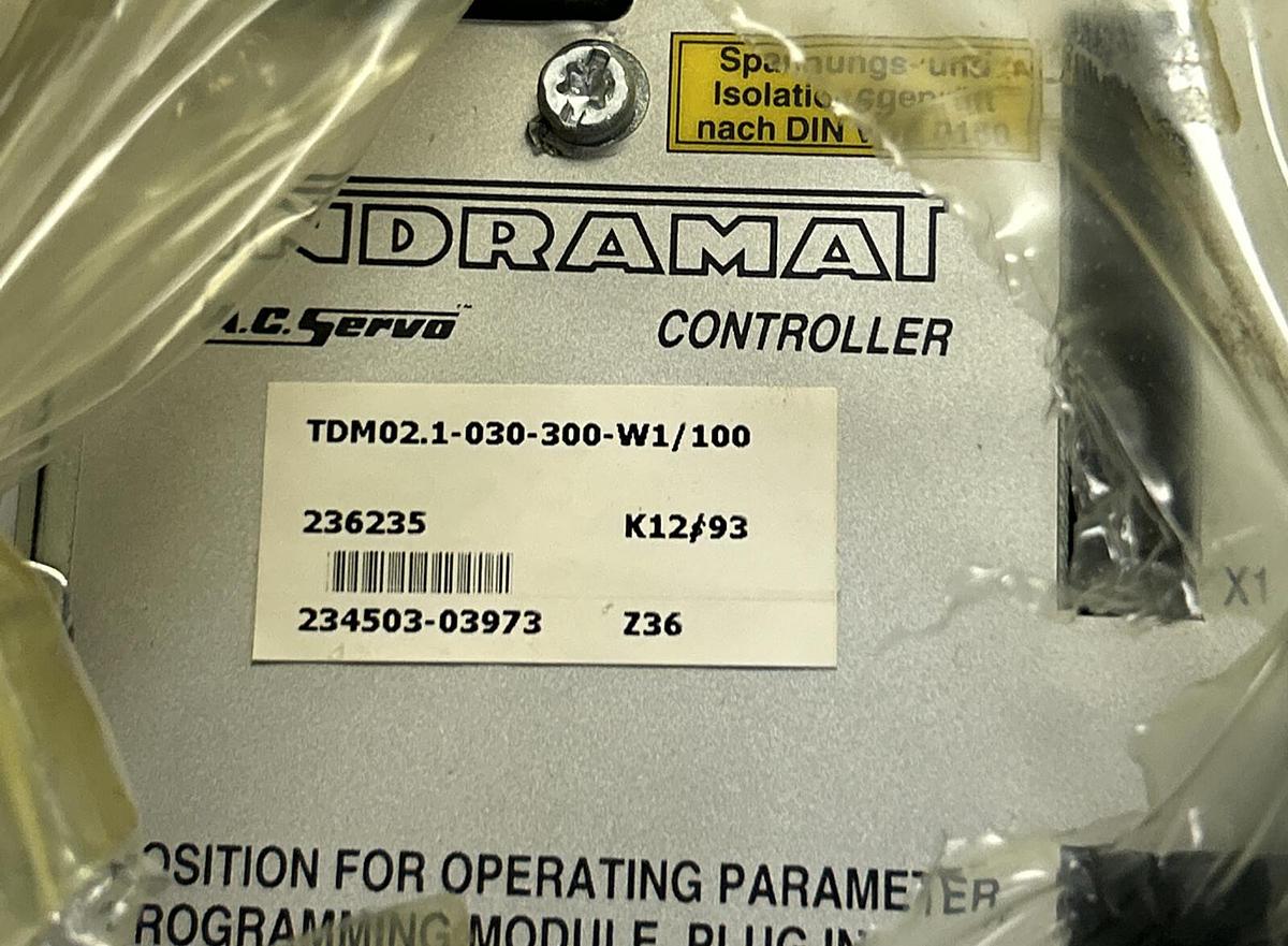 Used INDRAMAT,TDM02.1-030-300-W1/100,AC SERVO CONTROLLER REFURBISHED