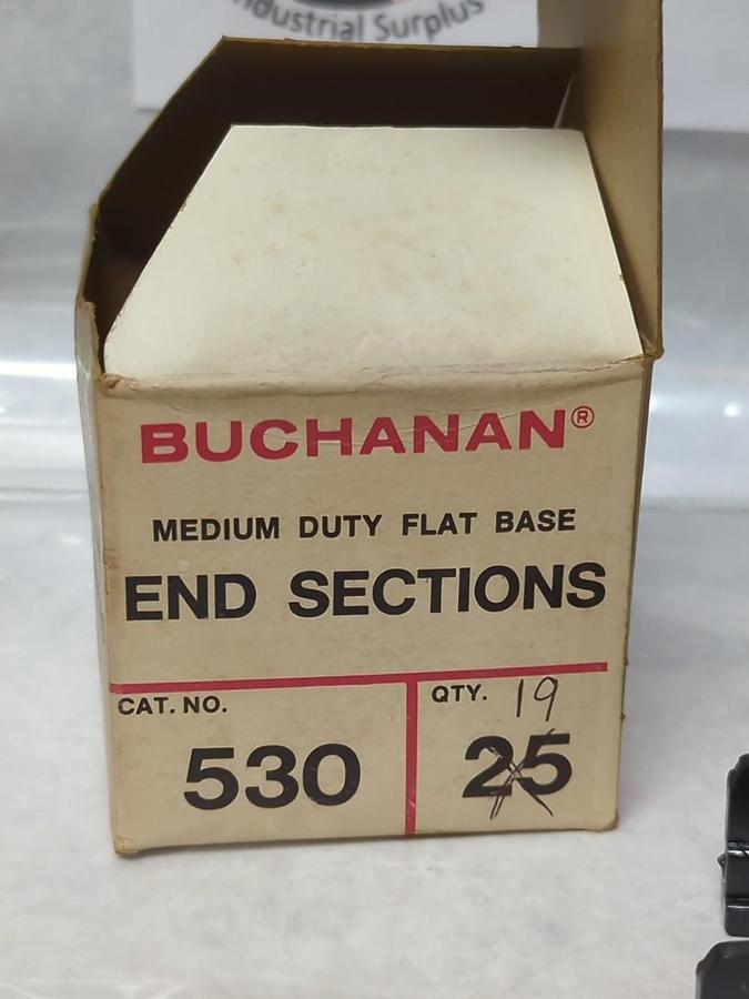 BUCHANAN,530,TERMINAL BLOCK END SECTION LOT OF 19 NOS