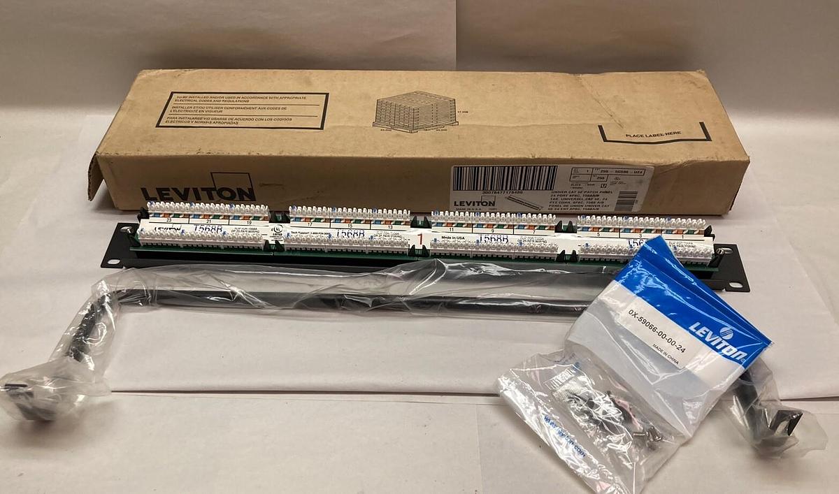 Leviton,255-5G596-U24,Universal 5E Patch Panel