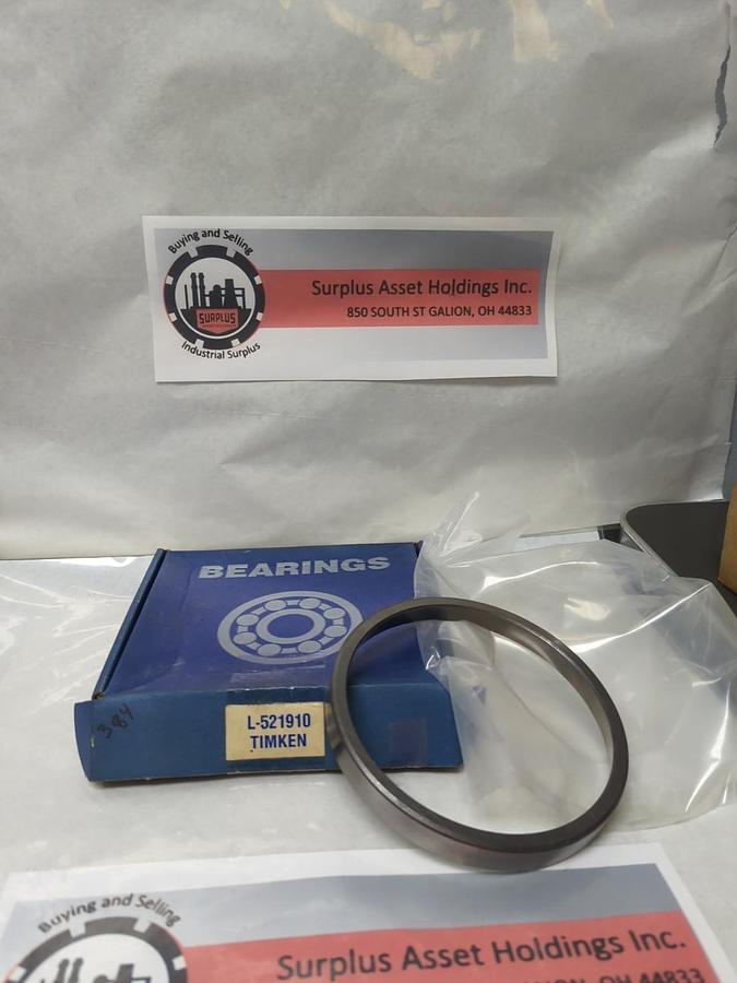 TIMKEN,L-521910,ROLLER BEARING CUP NOS