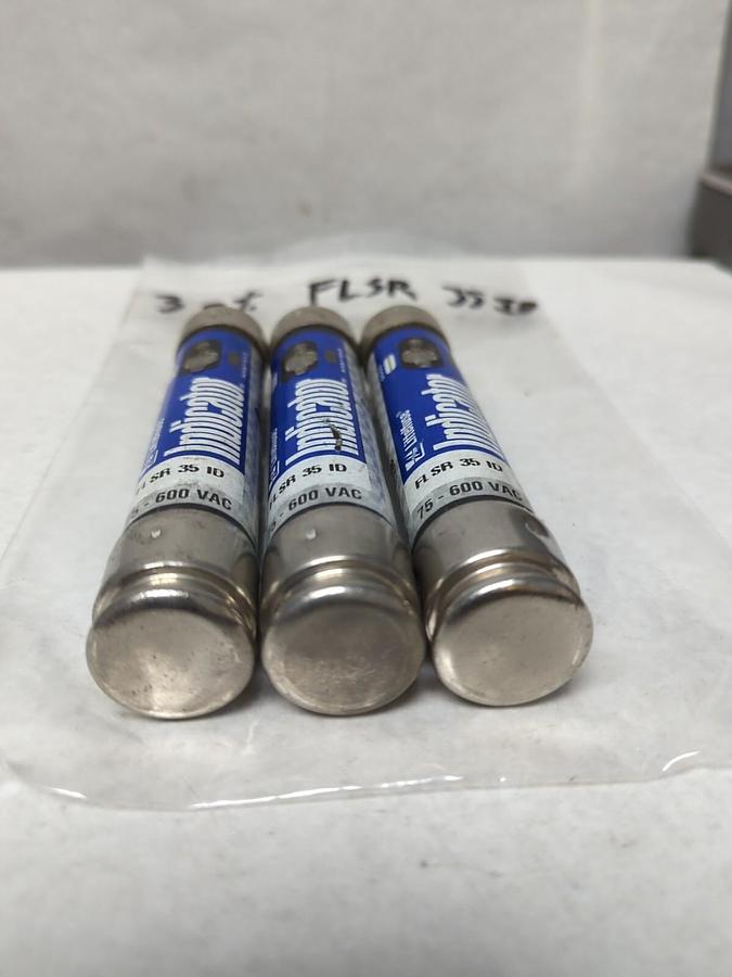 LITTELFUSE,FLSR 35ID,INDICATOR 35 AMP FUSE LOT OF 3 NOS