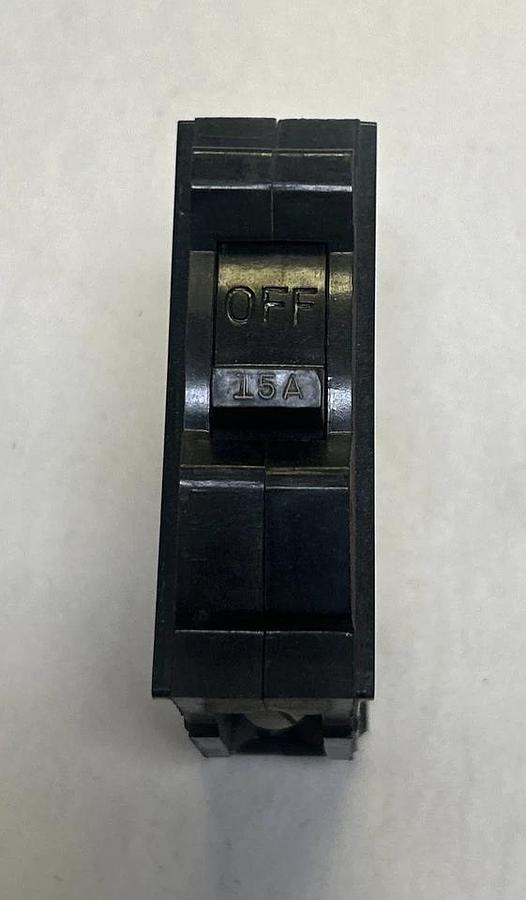Used GENERAL ELECTRIC,R115,CIRCUIT BREAKER 15A 120/240V 1P
