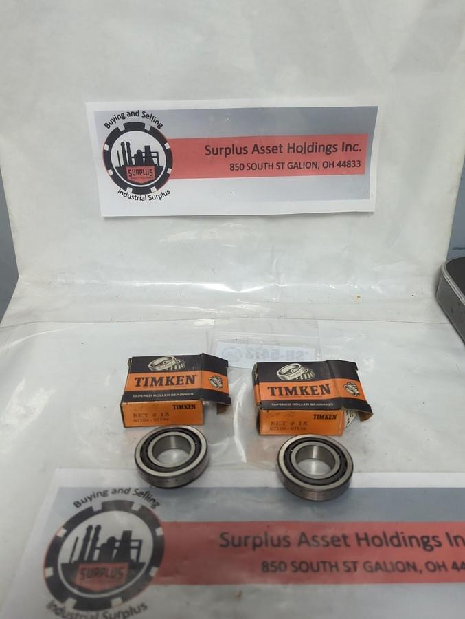 TIMKEN,SET #15,ROLLER BALL BEARING LOT OF 2 NOS