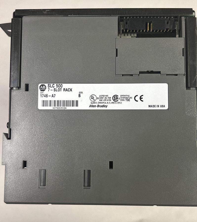 Used ALLEN BRADLEY,1746-A7,SLOT RACK W/ 1746-P1 POWER SUPPLY
