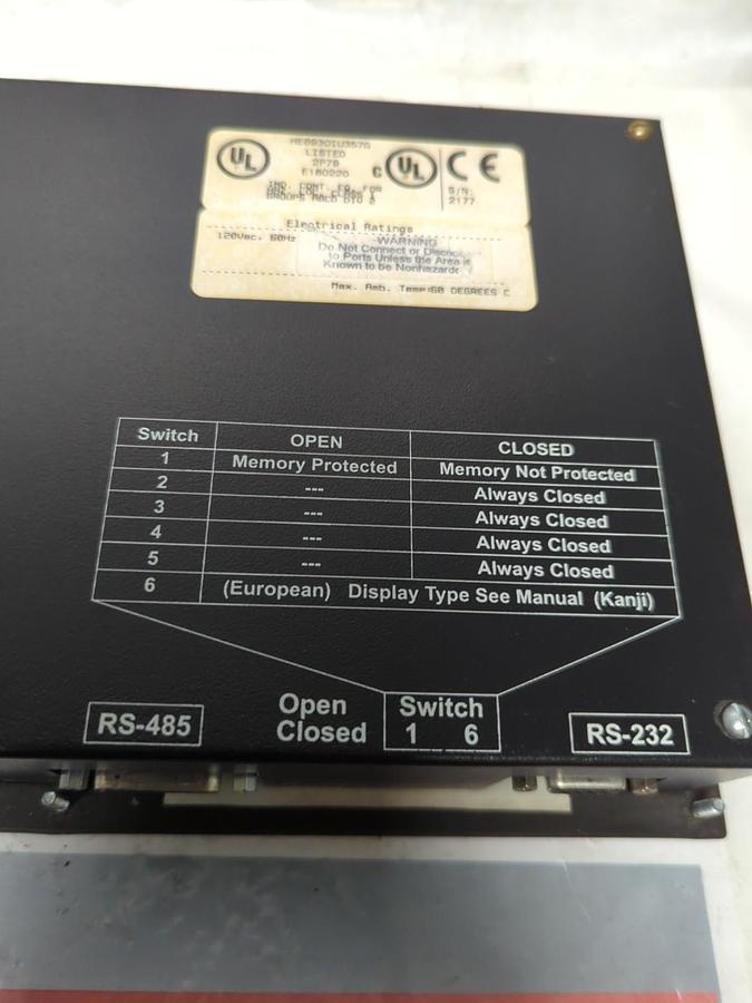 Used HORNER ELECTRIC,HE6930IU357G,OPERATOR INTERFACE 120VAC 60HZ PRE-OWNED